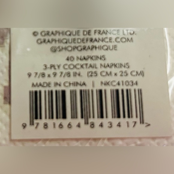 New 40 Football Paper Napkins "Here for the Tailgate" Helmuts Graphique - Picture 3 of 9